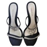 Black Valerie Stevens Formal Rhinestone Heels