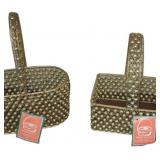 (2) NWT Beaded Baskets & More