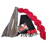 Black and Red Scarves