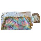 Two baby blankets / Size 4 Diapers