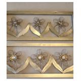 (2) Flower Metal Wall Art 30"×12"×2"