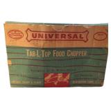 Universal table top food chopper