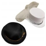 Black and White Hat with Vail