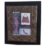 24x20.5in Fancy Framed Fashion Wall Decor