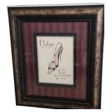 29.5x26in Emily Adams Framed Shoe Art