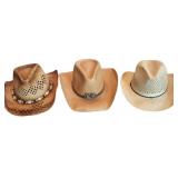 (3) Straw Hats