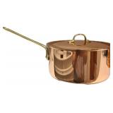 Copper pot with lid