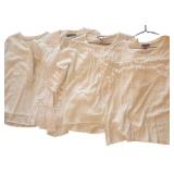 (4) White Designer Tops
