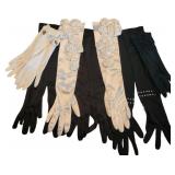 (6) Pair Formal Black and White Gloves