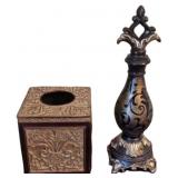 Metal Kleenex Box Holder + Decor Piece