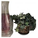 Glass Globe Candle Holder + Animal Print w/Faux