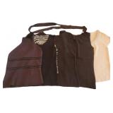 (5) Vintage Chocolate and Tan Sweater Material