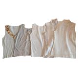 (5) Vintage Cream Color Tops