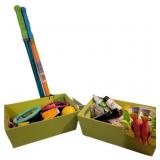 (2) Totes and Pool Accessories