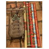 Metal Christmas Slay &  Christmas Wrapping Paper