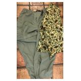 Camouflage Pants & Shirt XL