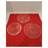 (3) Glass Dishes