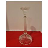 11in Glass Candlestick Holder