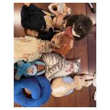 Vintage Stuffed Animals + Doll