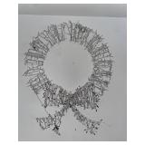 38 in. Lighted Wreath with Bow