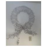 27.5 in. Lighted Wreath with Bow
