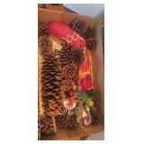 Old Box w/Christmas Decor