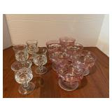 Sherbert Bowls (6) Schnapps Glasses (4)