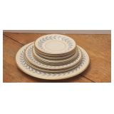 (9) Old Ivory Plates