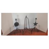 (2) Candlestick Holders + Easel