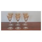(6) Stemmed Cordial Glasses