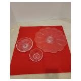 Serving Plate, Small Bowl and Pedestal Compote