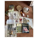 Pre Worked Needle Point, and Sewing Lot