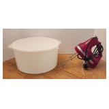 KitchenAid Hand Mixer + Large Plastic Container
