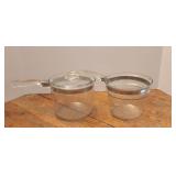 (2) Pyrex Pots