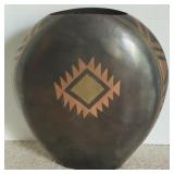 12in Southwest Style Brass Vase