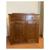 Vintage 2-Drawer, 2- Door Cabinet