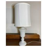 23 in. Milk Glass Base Table Lamp