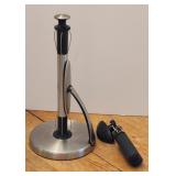 Stainless Paper Towel Holder + Good Grips Can
