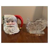 Christmas Mug + Glass Sleigh