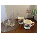 Christmas Assorted Glassware / Cups