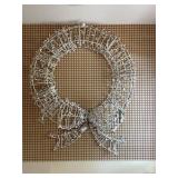 Lights Up Wreath With bow