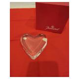 Baccarat Heart Paper Weight