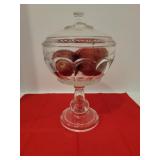 12in Pedestal Lidded Dish