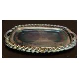 Vintage Blue Carnival Butter Dish