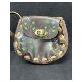 Leather Tooled Mini Purse