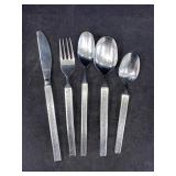 5-Piece Noritake Eros18/8 Stainless Japan Flatware