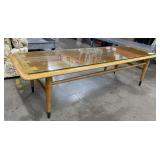 Lane, Mid-Century Coffee Table w/Glass Top Added