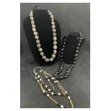Black and White Statement Necklaces
