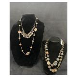 Brown Beaded Necklaces