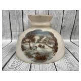 Gone with the Wind Glass Lamp Shade Winter Scene
